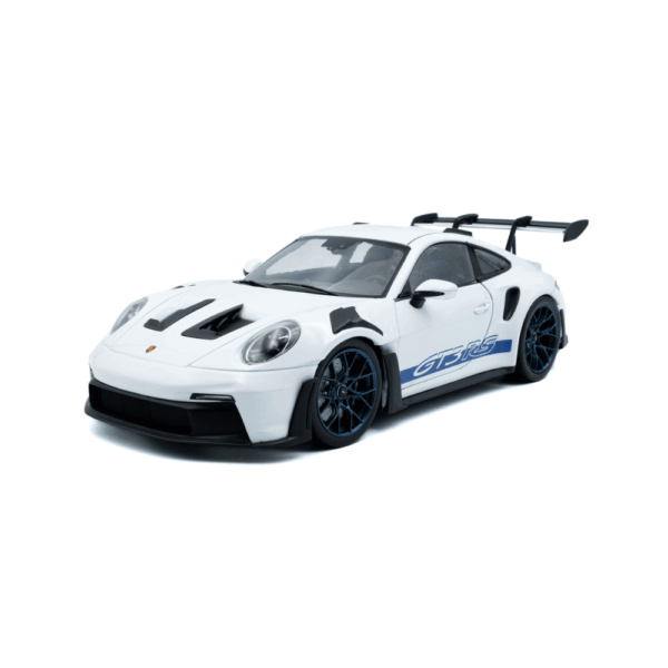 Solido 1/18 Porsche 911 GT3 RS 2024 (White with blue stripes) S1812102