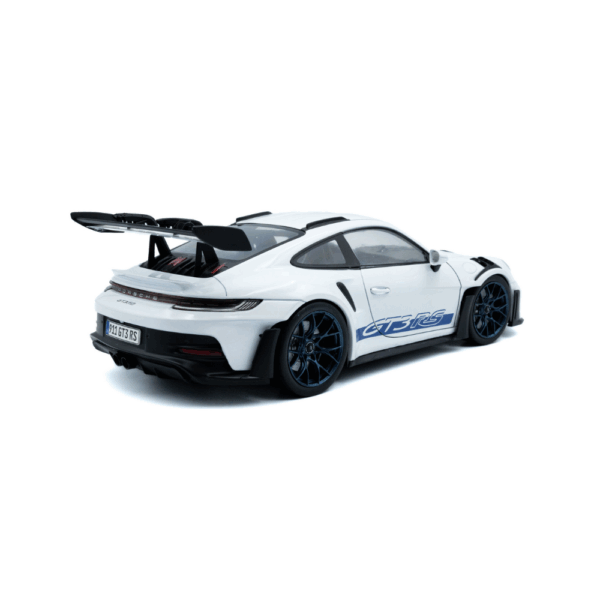 Solido 1/18 Porsche 911 GT3 RS 2024 (White with blue stripes) S1812102