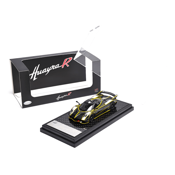 LCD 1/64 Pagani Huayra R (Black carbon and silver)
