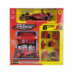 Bburago Ferrari SF24 Diorama Garage Pit-Stop-1