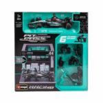 Bburago Mercedes F1 W15 Diorama Garage Pit-Stop -1