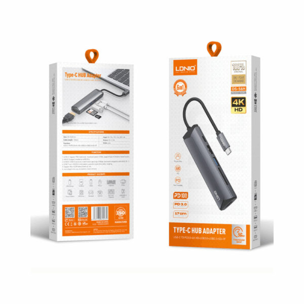 LDNIO DS-56H 6 in 1 Multi-Port Charging Hub-1 LDNIO DS-56H 6 in 1 Multi-Port Charging Hub