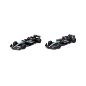 Bburago 1/43 Model Car Mercedes AMG Petronas W15 2 Car Set #44 Lewis Hamilton + #63 George Russel 2024 18-38115