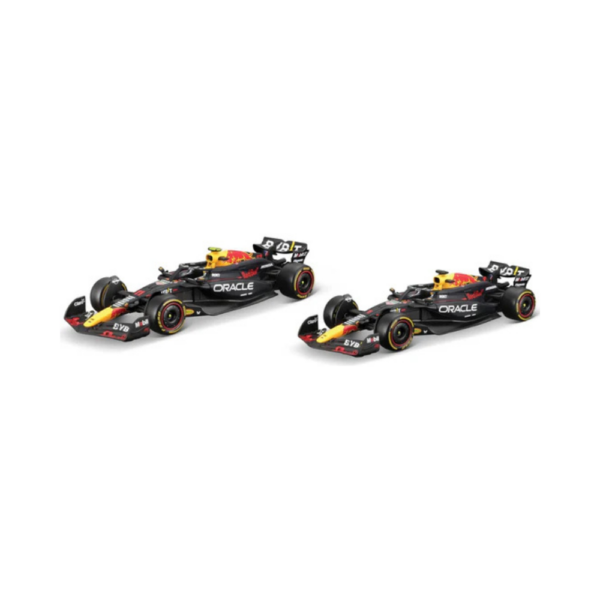Bburago 1/43 Model Car Oracle Red Bull Racing RB20 #1 Max Verstappen + #11 Sergio Perez 2024 18-38099