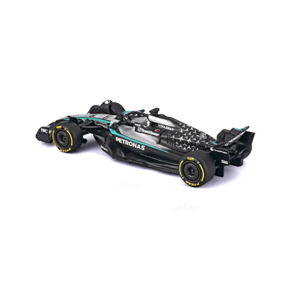 Bburago 1/64 Model Car Mercedes-AMG Petronas 2025 W16 E-Performance #63 George Russell 18-58008R