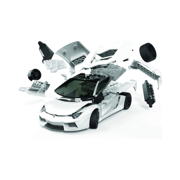 Airfix J6019 QUICKBUILD Lamborghini Aventador (white)-1