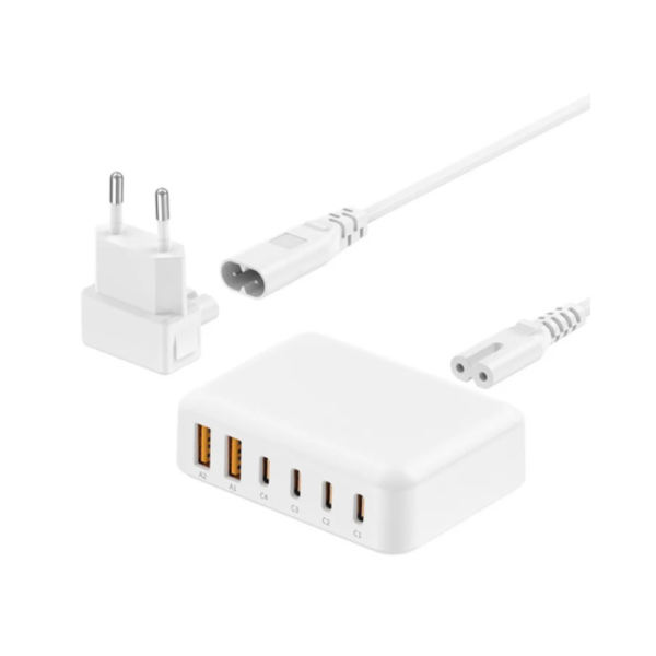 Budi 60W 6-Port Fast Charger with 1.5M Extension Cable AC318UW