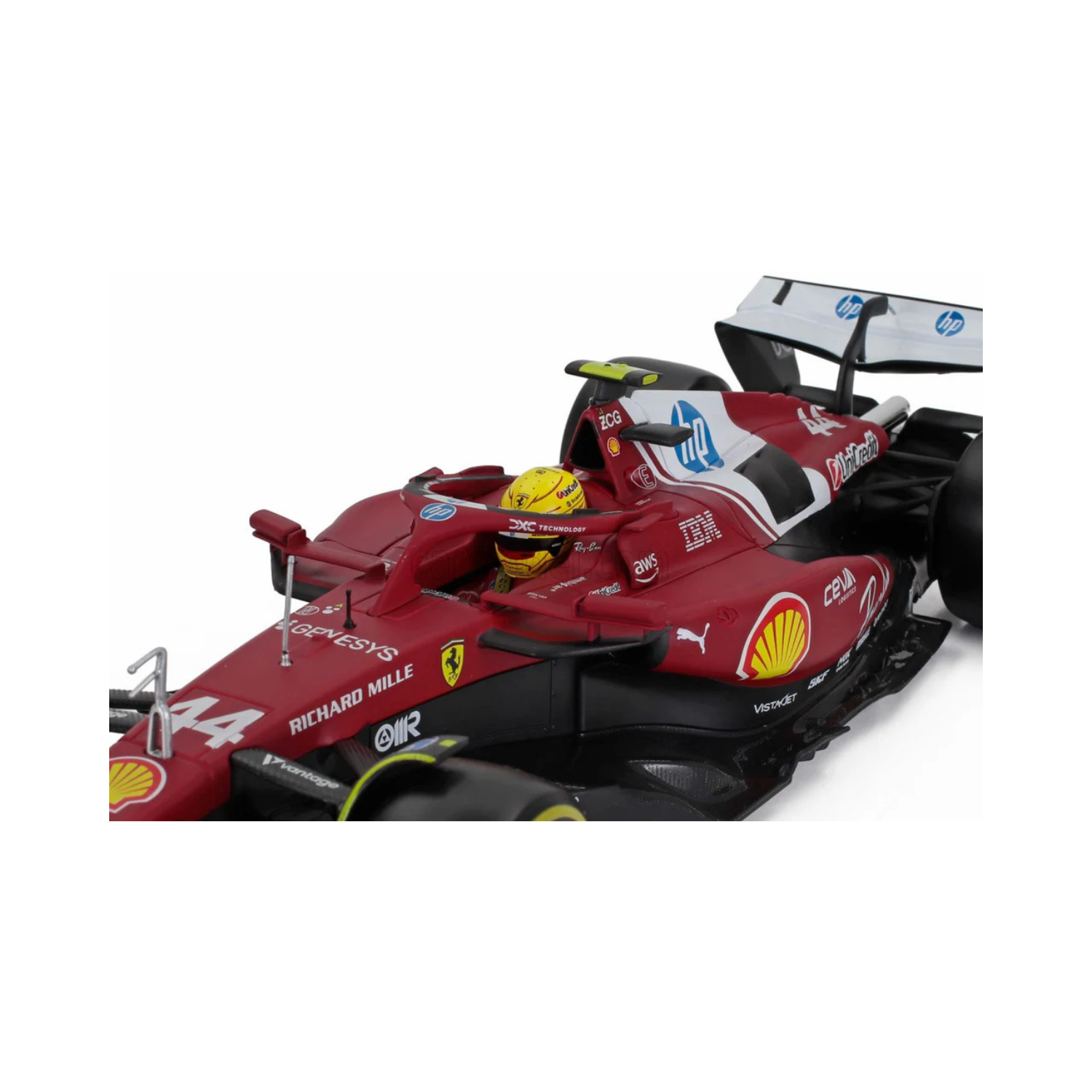 Bburago 118 F1 Model Car Ferrari 2025 #44 Lewis Hamilton 18-16816H-2