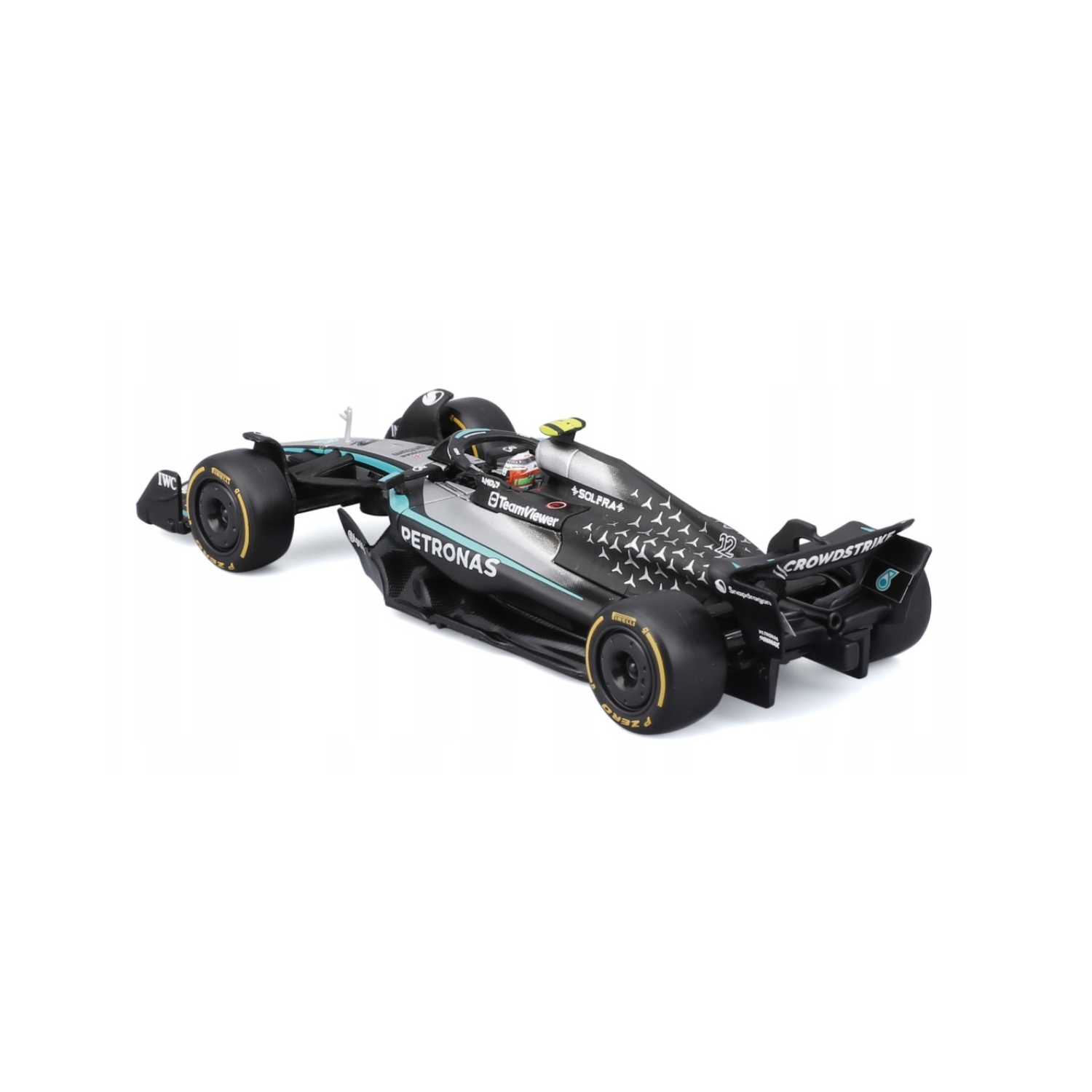 Bburago 143 F1 Model Car Mercedes-AMG Petronas 2025 W16 E-Performance #12 Andrea Kimi Antonelli 18-38238-3 Bburago 1/43 F1 Model Car Mercedes-AMG Petronas 2025 W16 E-Performance #12 Andrea Kimi Antonelli 18-38238
