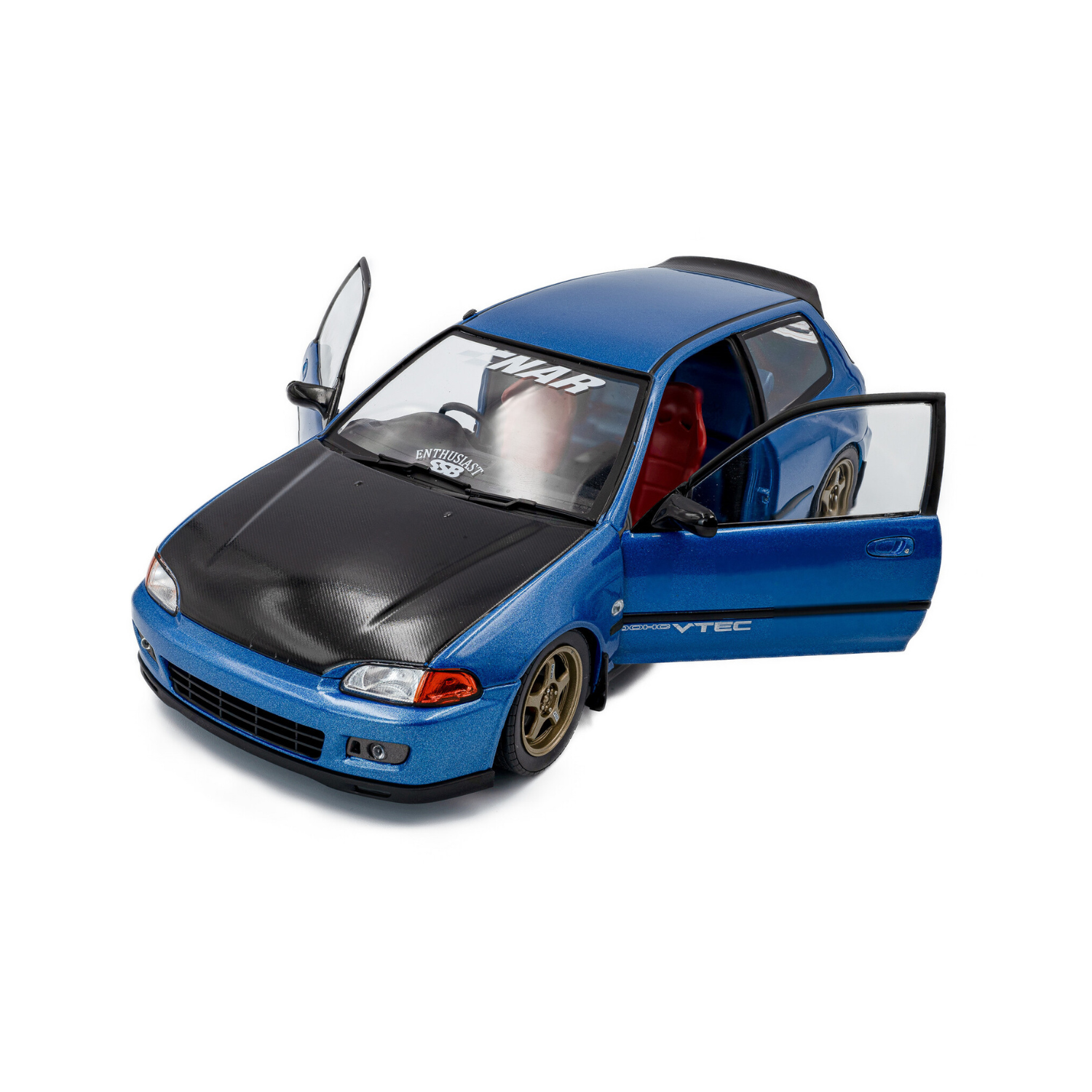 Solido 1:18 Honda Civic (EG6) SOLIDO WORKS (COBALT BLUE PEARL) 1991