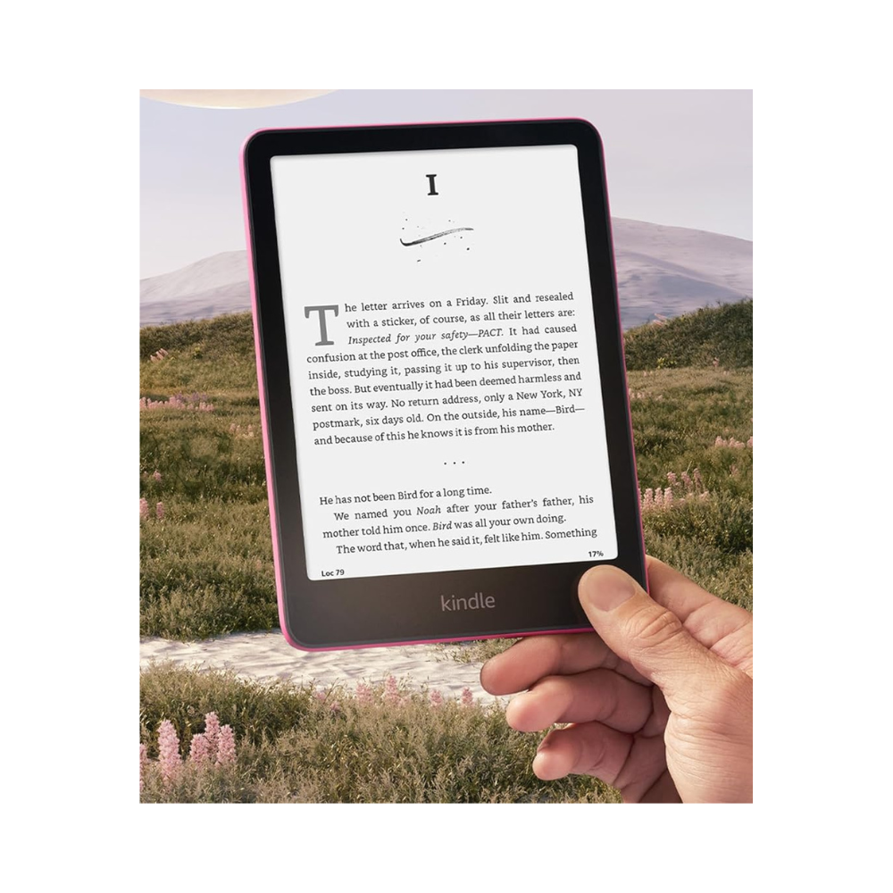 Amazon Kindle Paperwhite Signature Edition 32GB 12th Gen (Metallic Raspberry)-1 Amazon Kindle Paperwhite Signature Edition 32GB 12th Gen (Metallic Raspberry)