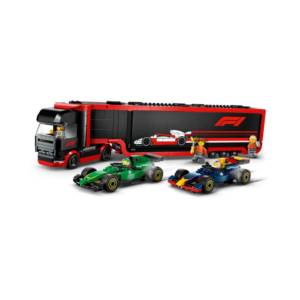 LEGO City F1 Truck with RB20 & AMR24 F1 Cars 60445