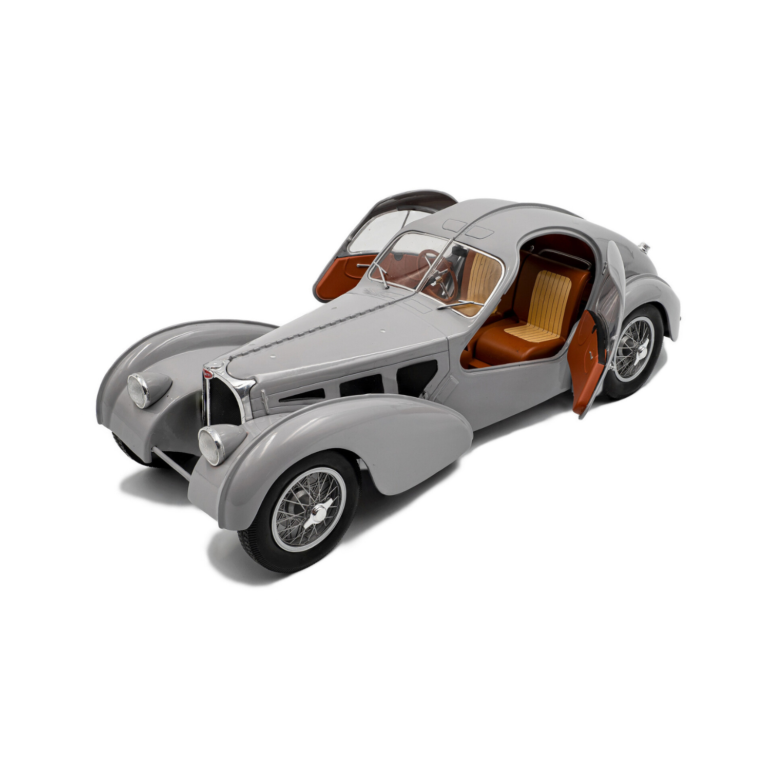 Solido 1/18 Bugatti Atlantic Type 57 SC MAT SILVER (1937)