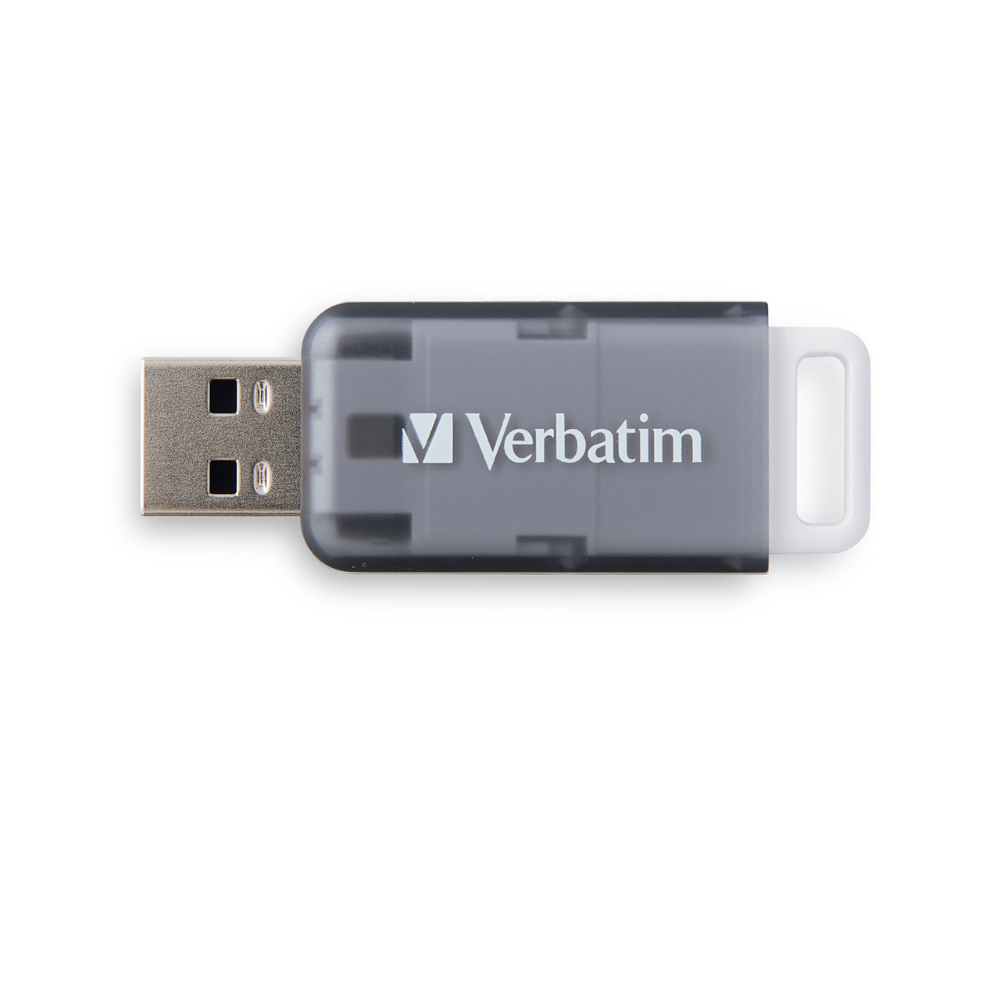 verbatim 64GB SeaGlass USB 3.2 Gen 1 Flash Drive (Gray)