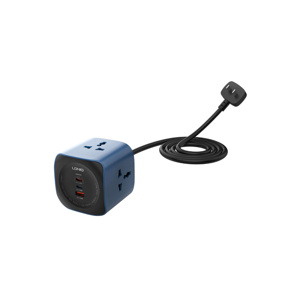 LDNIO 6 in 1 Power Socket Adapter Desktop Charger SC3319