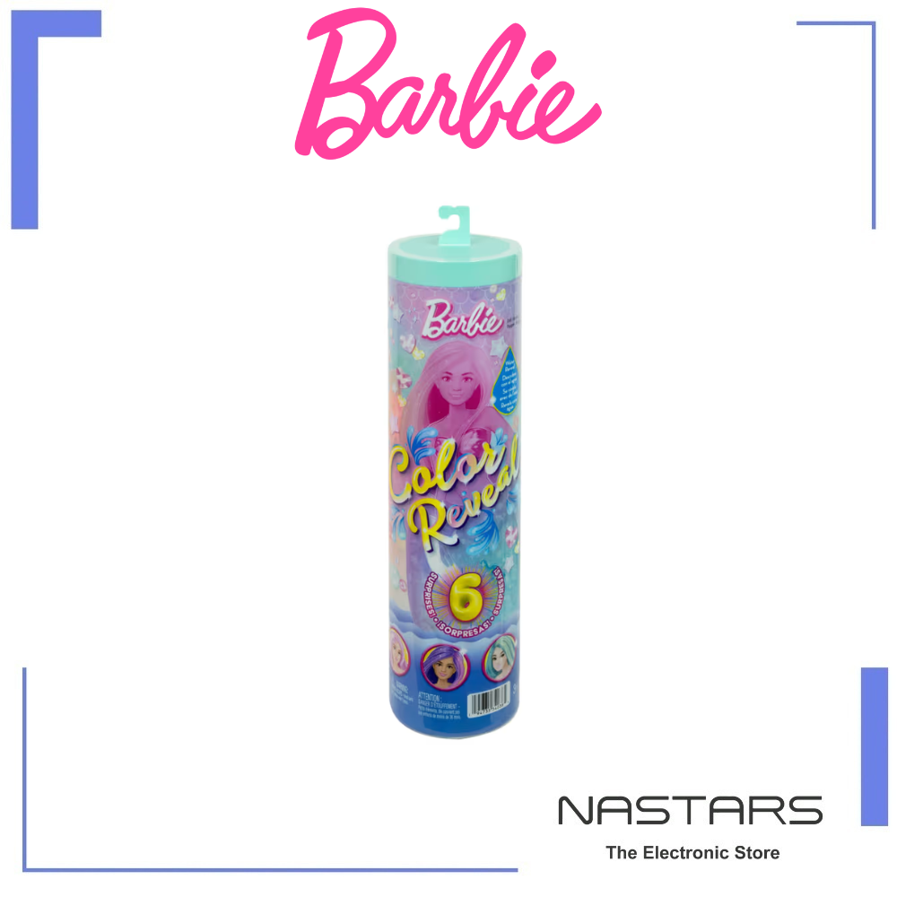 Barbie Color Reveal Mermaid Series Doll and Accessories With 6 Surprises