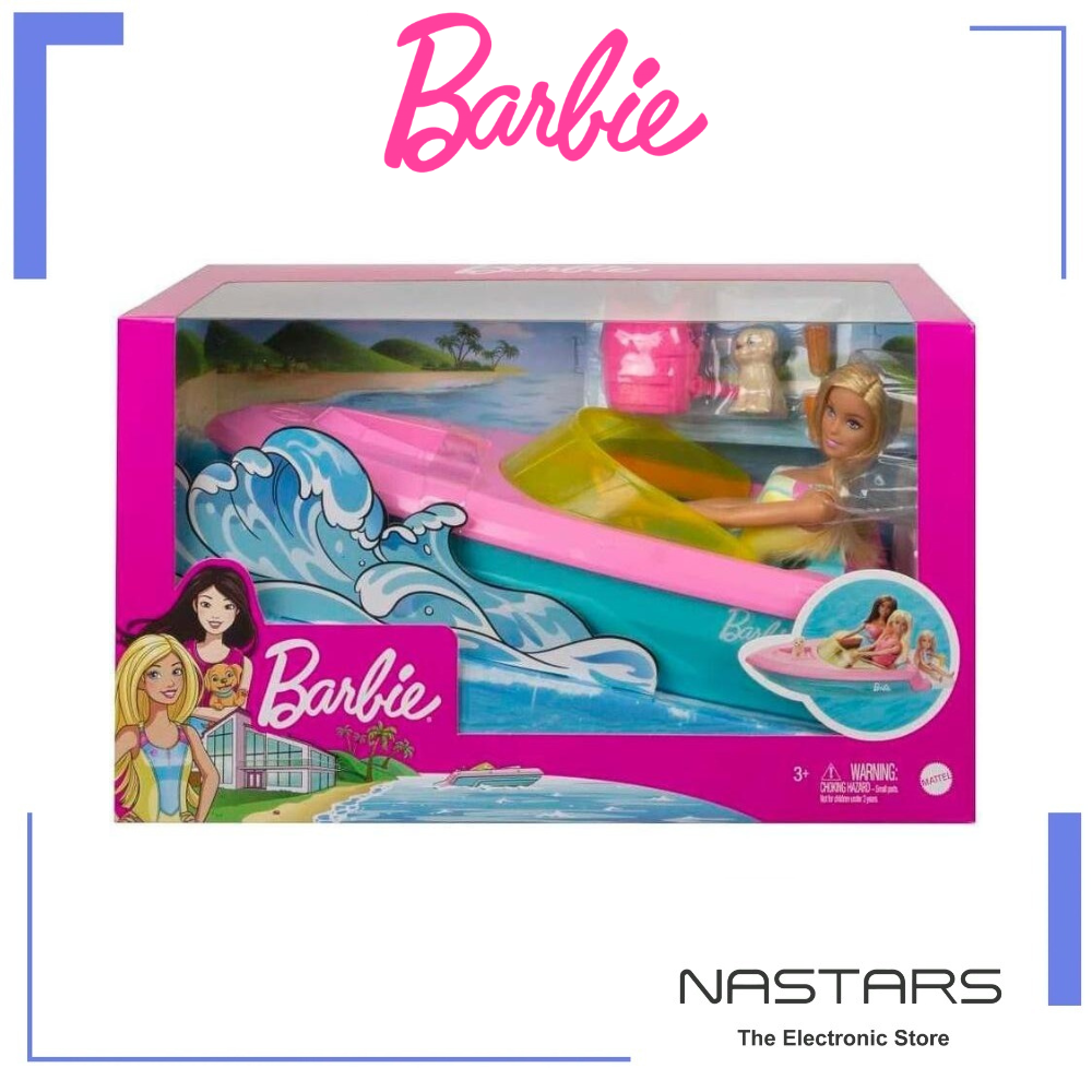Barbie Doll and Boat Playset GRG30