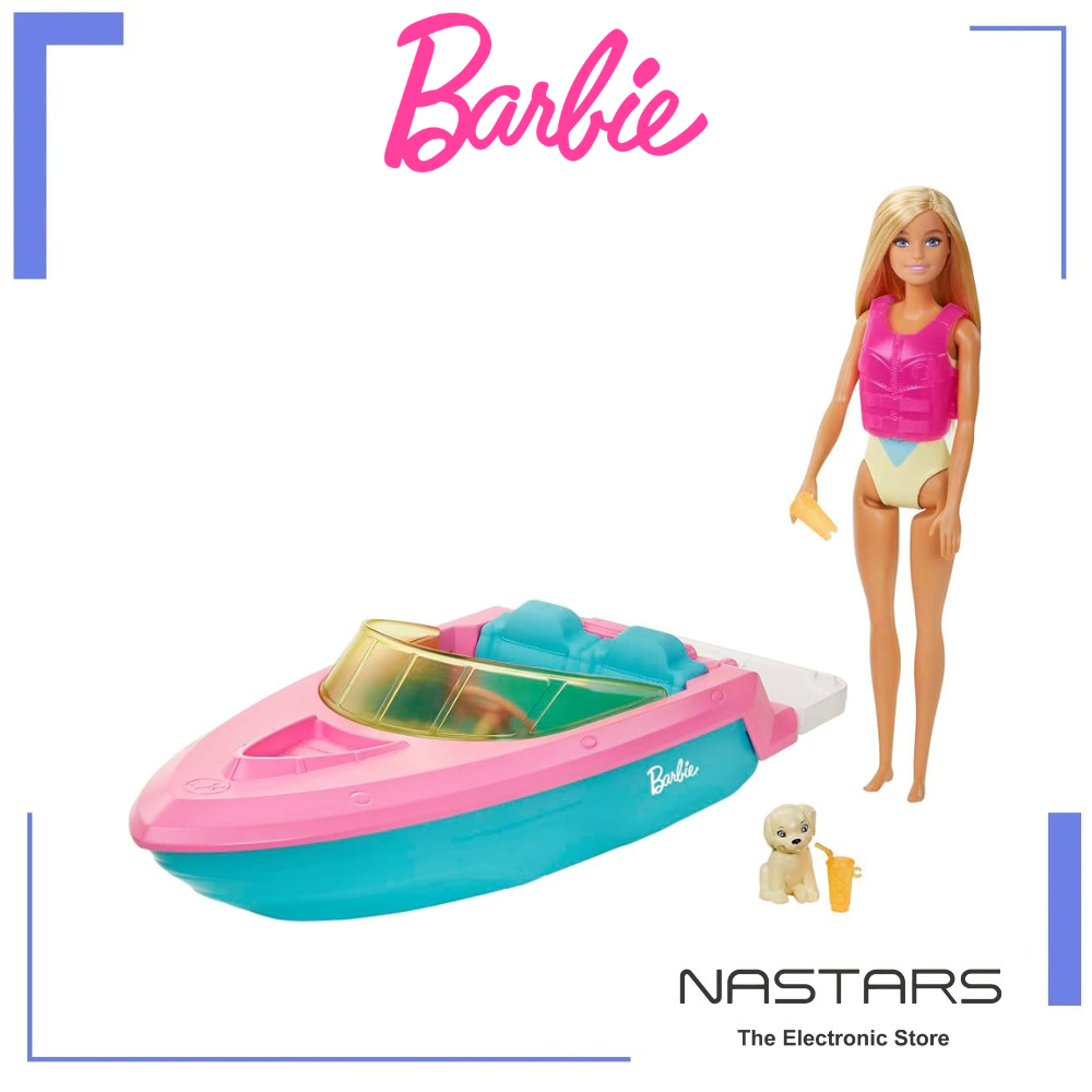 Barbie Doll and Boat Playset GRG30