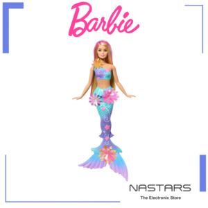 Barbie Flower Magic Mermaid With Surprise Blooming Flowers and Pearl Headband Accessory