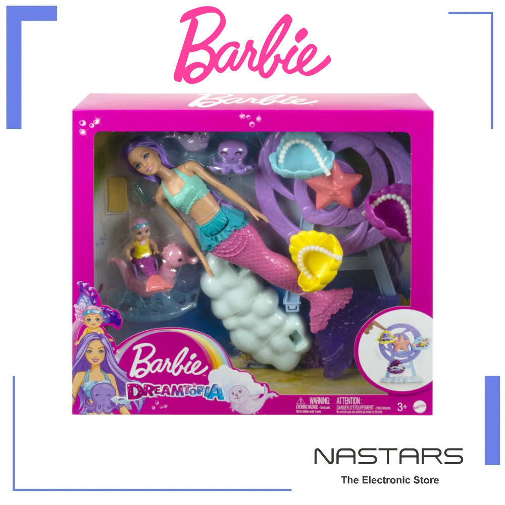 Barbie Mermaid Doll: Nurturing Playset With Merbaby Octopus And Seal