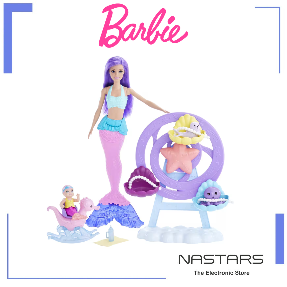 Barbie Mermaid Doll: Nurturing Playset With Merbaby Octopus And Seal