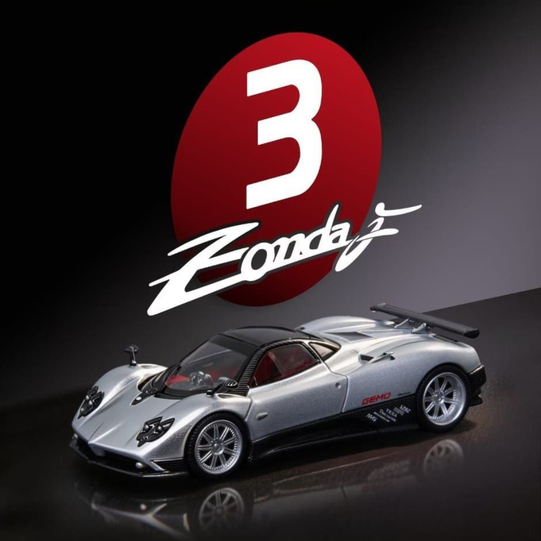 Almost Real Pagani Zonda F 2005 in Grigio Mercurio 1/64 - Image 2