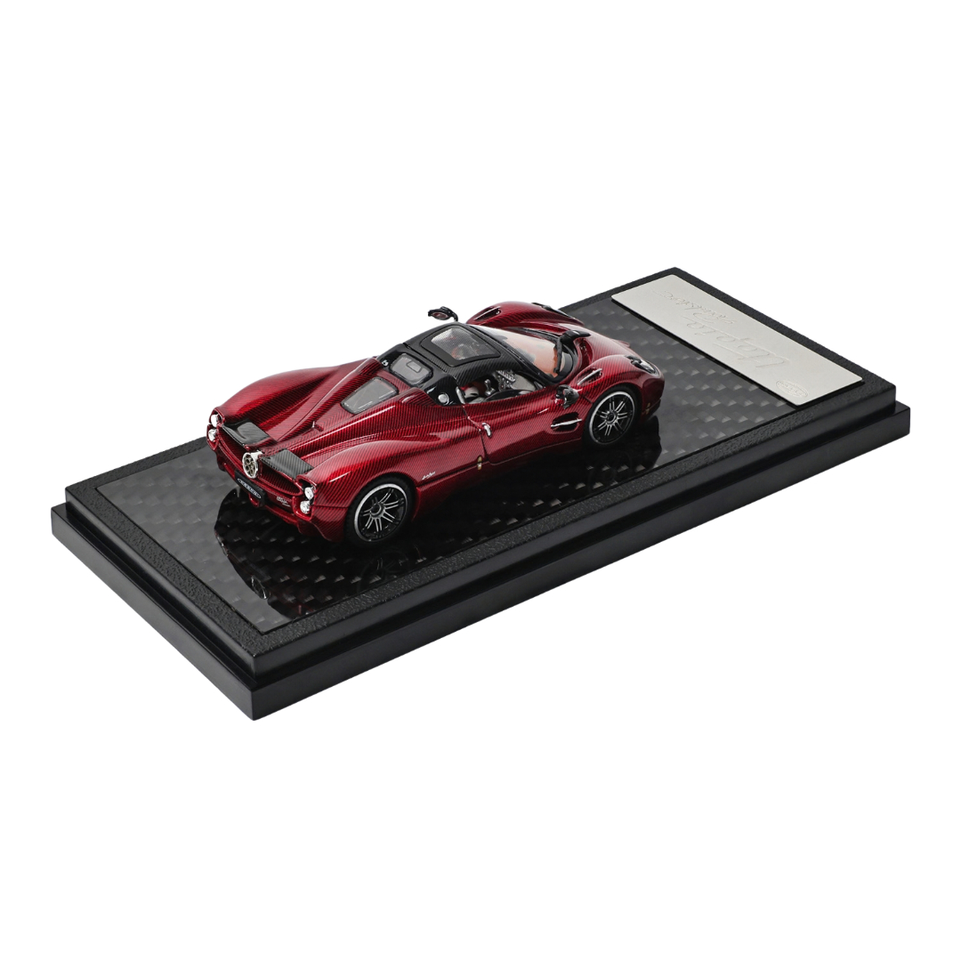 LCD Models 1/64 Pagani Utopia Roadster Carbon Red