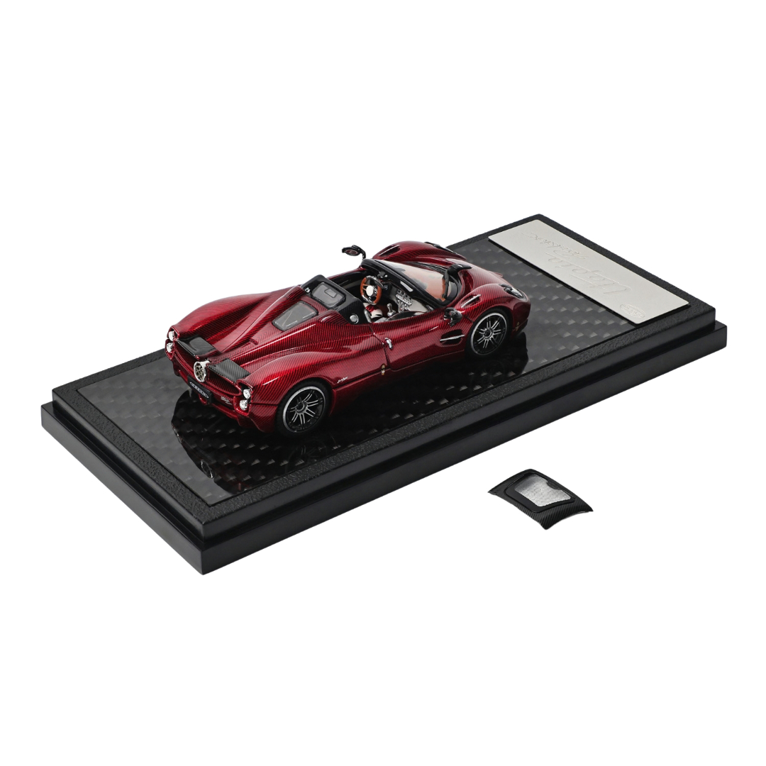 LCD Models 1/64 Pagani Utopia Roadster Carbon Red
