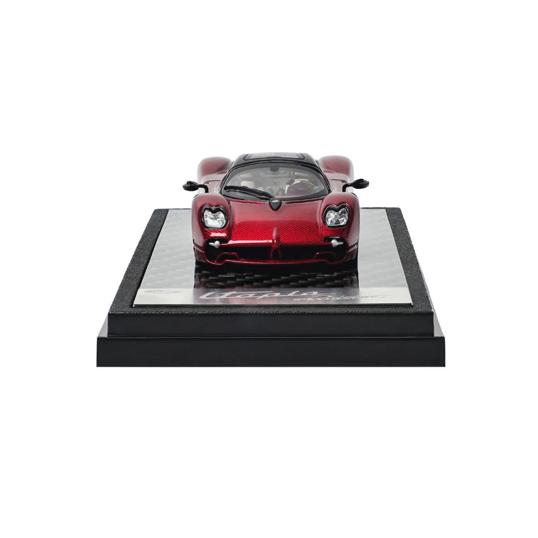 LCD Models 1/64 Pagani Utopia Roadster Carbon Red