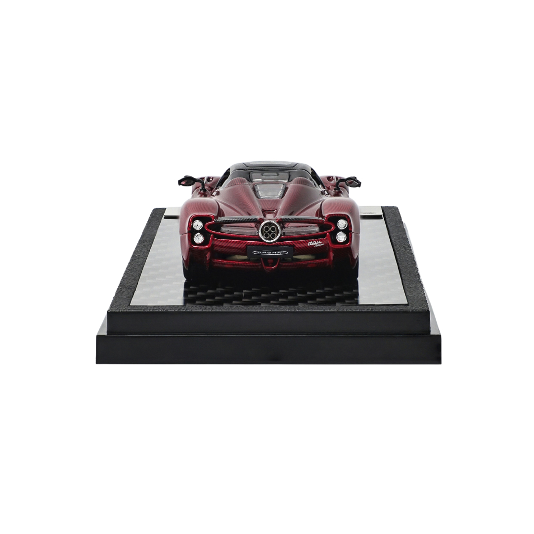 LCD Models 1/64 Pagani Utopia Roadster Carbon Red