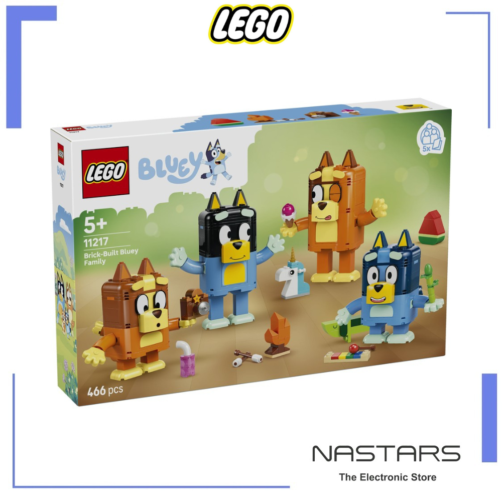 LEGO Bluey Brick-Built Bluey Family 11217