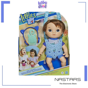 Baby Alive Littles Carry 'N Go Squad Little Matteo Brown Hair Boy Doll